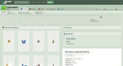 Desktop Screenshot of chao-maker.deviantart.com