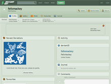 Tablet Screenshot of felixmackey.deviantart.com