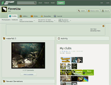 Tablet Screenshot of flowerlisa.deviantart.com