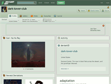 Tablet Screenshot of dark-tower-club.deviantart.com