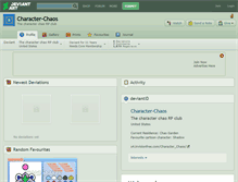 Tablet Screenshot of character-chaos.deviantart.com