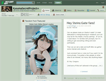 Tablet Screenshot of kyoumasecretproject.deviantart.com