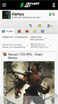 Mobile Screenshot of kamyu.deviantart.com