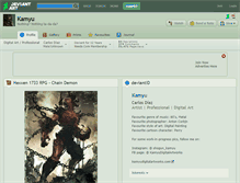 Tablet Screenshot of kamyu.deviantart.com