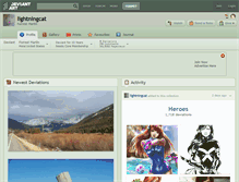Tablet Screenshot of lightningcat.deviantart.com