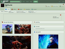 Tablet Screenshot of nighthunte.deviantart.com