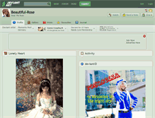 Tablet Screenshot of beautiful-rose.deviantart.com