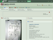 Tablet Screenshot of magenta-a-domestic.deviantart.com