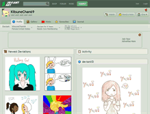 Tablet Screenshot of kitsunechan69.deviantart.com