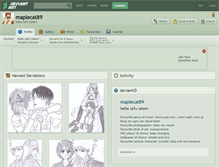 Tablet Screenshot of maplecat89.deviantart.com