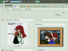 Tablet Screenshot of hanslinger.deviantart.com