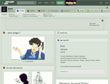 Tablet Screenshot of lovn.deviantart.com