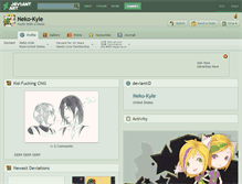 Tablet Screenshot of neko-kyle.deviantart.com