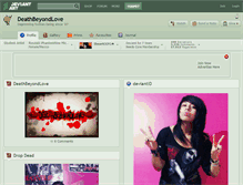 Tablet Screenshot of deathbeyondlove.deviantart.com