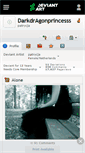 Mobile Screenshot of darkdragonprincesss.deviantart.com