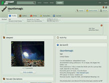 Tablet Screenshot of dauntiemagic.deviantart.com