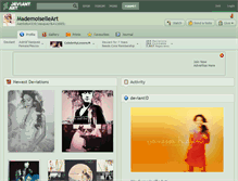 Tablet Screenshot of mademoiselleart.deviantart.com