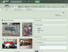 Tablet Screenshot of dgre.deviantart.com