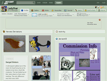 Tablet Screenshot of ladyshar.deviantart.com