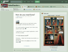 Tablet Screenshot of failedtransfer.deviantart.com