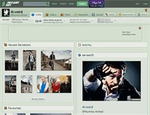Tablet Screenshot of m-word.deviantart.com