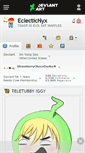 Mobile Screenshot of eclecticnyx.deviantart.com