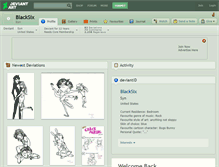 Tablet Screenshot of blacksix.deviantart.com
