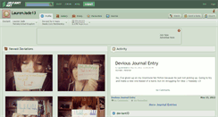 Desktop Screenshot of laurenjade13.deviantart.com