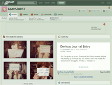 Tablet Screenshot of laurenjade13.deviantart.com