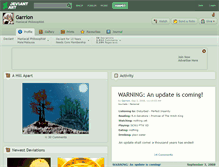 Tablet Screenshot of garrion.deviantart.com