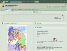 Tablet Screenshot of mangadrawerika91.deviantart.com