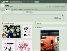 Tablet Screenshot of chigiri.deviantart.com