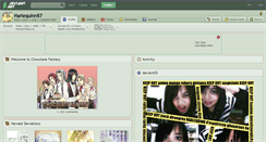 Desktop Screenshot of harlequinn87.deviantart.com