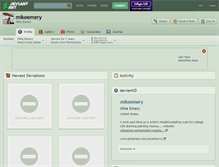 Tablet Screenshot of mikeemery.deviantart.com