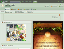 Tablet Screenshot of graphite-master.deviantart.com