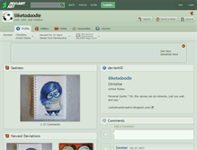 Tablet Screenshot of iliketodoodle.deviantart.com