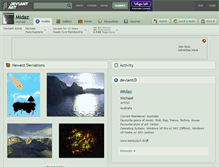 Tablet Screenshot of midaz.deviantart.com