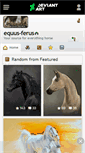 Mobile Screenshot of equus-ferus.deviantart.com