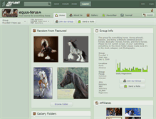 Tablet Screenshot of equus-ferus.deviantart.com