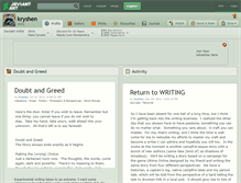 Tablet Screenshot of kryshen.deviantart.com