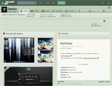 Tablet Screenshot of danilux.deviantart.com