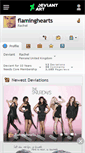 Mobile Screenshot of flaminghearts.deviantart.com