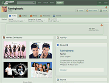 Tablet Screenshot of flaminghearts.deviantart.com