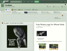 Tablet Screenshot of cliveblake.deviantart.com