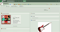 Desktop Screenshot of guitar2012.deviantart.com