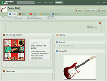 Tablet Screenshot of guitar2012.deviantart.com