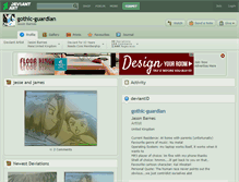 Tablet Screenshot of gothic-guardian.deviantart.com