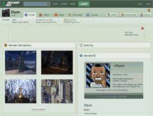 Tablet Screenshot of diyon.deviantart.com