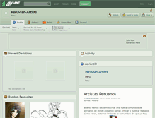 Tablet Screenshot of peruvian-artists.deviantart.com