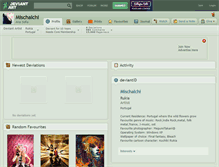 Tablet Screenshot of mischaichi.deviantart.com